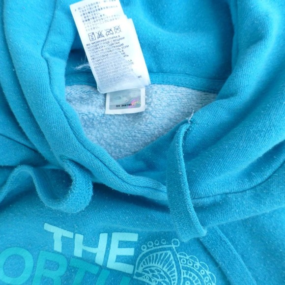 Women's The North Face Hoodie S subtle Blue Logo performance - Picture 3 of 7